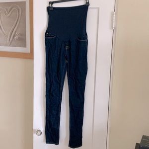Hudson Dark Denim Maternity Skinny Jeans